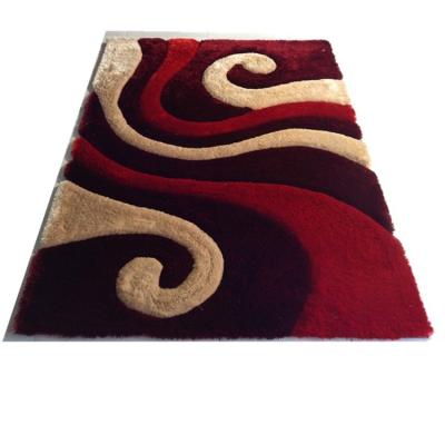 China Modern Design / Factory Price Soft And Shaggy Polyester 3d Carpets Silk Shaggy Blanket for sale