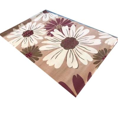 China Cheap Wholesale Floral Washable Hand Cut Jacquard Machine Jacquard PP Pattern Small Floor Mat for sale