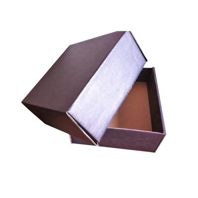 China Custom Size Recycled Cardboard Paper Box Custom Size Wax Ad Materials Black Corrugated Case With Insert for sale