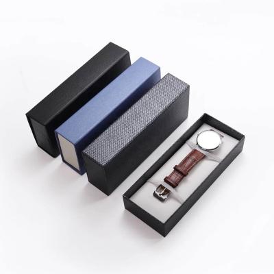 China Luxury Reused Materials Cardboard Elegant Paper Luxury Custom Watch Box For Watch Packaging Box Watch Strap Box for sale