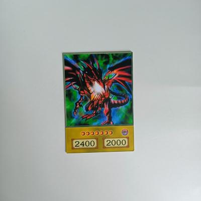 China Custom hot sale yugioh game paper card printing discount gift certificate / loyalty custom plastic paper card for sale