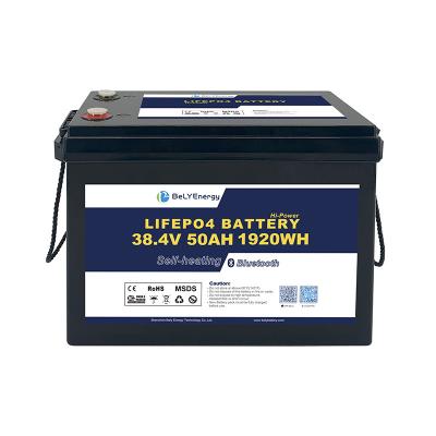 China Batería de litio LiFePO4 de ciclo profundo con Smart BMS para energía renovable marina / de embarcaciones 36V 50AH en venta