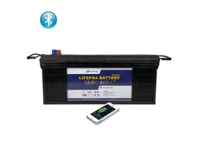 China Communication Station EV RV Lithium Iron Phosphate Battery 12V 200Ah for sale