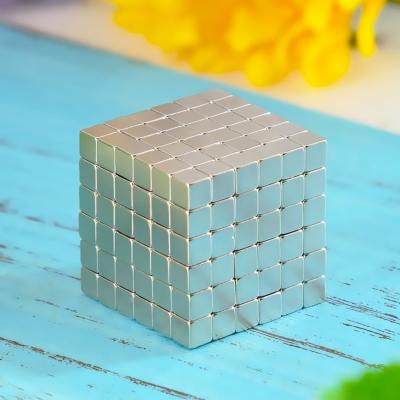 China Kellin Neodymium  Magnetic Cube 216 Pcs 5mm Magnetic Block Building Square Buck Ball Educational Toys for Kids for sale