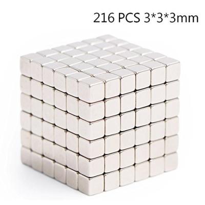 China Kellin Neodymium 216 pcs Magnetic Cube Magic Cubes Building Blocks Educational Toys Stress Relief Toy Games 3mm 4mm 5mm for sale