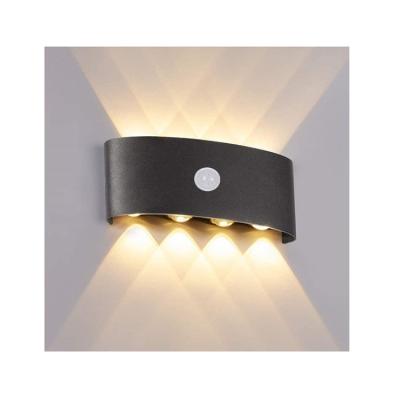 China Modern Modern Wall Lights Aluminum Sconce Lamps Aluminum Motion Sensor Wall Sconce Light 8W Indoor Decoration for sale