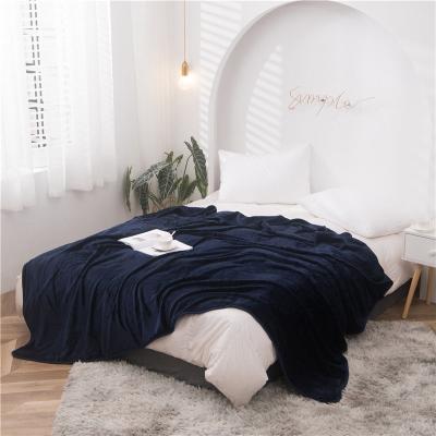 China Super Soft Warm Wholesale Amazon Soft Flannel Thicken Double-Layer Leisure Throw Heating Blanket For Winter for sale