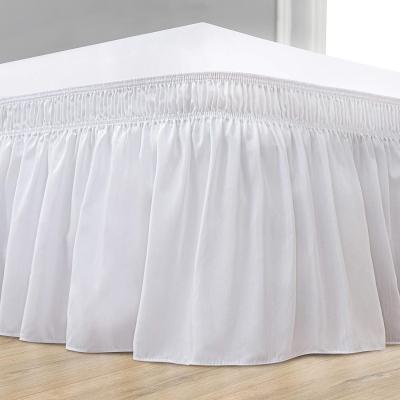 China Cutton Hotel Bedding Hive Queen Medium Home Adjustable White Cheap Durable Belt Full Skirt 100% King Size Bedskirt Bed for sale