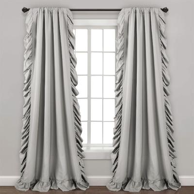 China Modern Cheap Blackout Solid Color Polyester Peach Skin Blackout Living Room Hotel Drapes Curtains Fabric Sets Cafe Window Curtain Fabric for sale