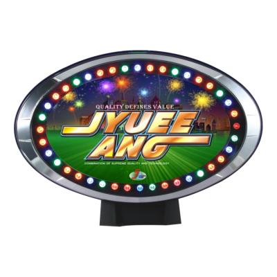 China Solt Topper Light Gambling Machine Built Accessory Oval Slot Machine For Casino Machine for sale