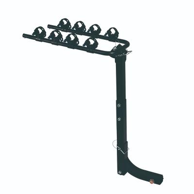 China Steel Outdoor Two Inch Outdoor Travel Steel Rear Mounted Platform Truck SUV Bike Carrier Car Electric Bike Rack for sale