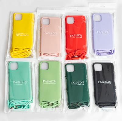 China Shockproof Case Chain Mobile Phone Necklace Body Neck Strap/Cross Rope Case/Rope Phone For Iphone 11 for sale