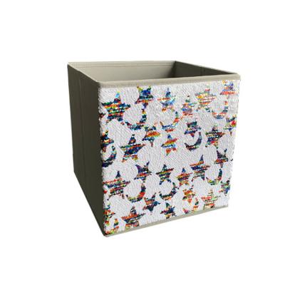 China Modern Hot Sale Fabric Closet Storage Organizer Foldable Cube Storage Box for sale