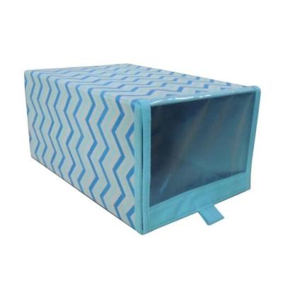 China Viable Plant Collapsible Storage Box Trash Bin With Window Shoebox Storage for sale