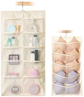 China Sustainable Hanging Amazon Closet Door Organizer With Rotating Metal Hanger Storage Bags for sale