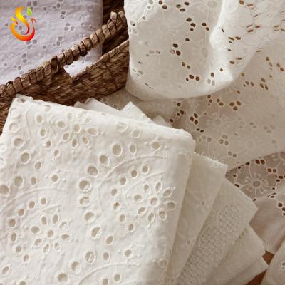 China Eco-friendly High Quality Soft 100% Cotton Fabric Lace Fabric For Dress for sale