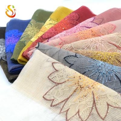 China Soft wholesale custom silk scarf pattern pashmina shawl photo print for fashion for sale