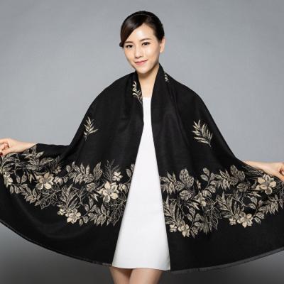 China Imitation cashmere autumn and winter Europe and the United States extra thick scarf beach shawl ladies shoulder shawl factory wholesale for sale