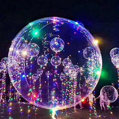 China Hot New Arrival 18inch 24inch 36inch Large LED Clear Deal Deco Balloons Gift Toy For Big Balloon Wholesale for sale