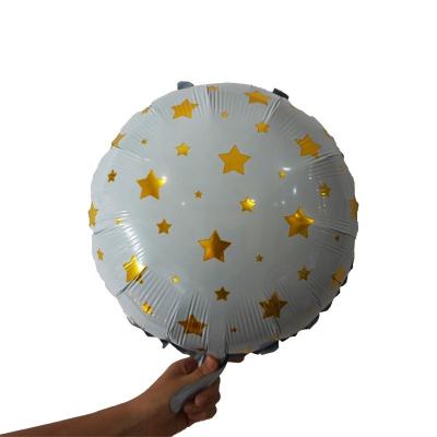 China Gift Toy New Arrival Cheap 18 Inch Gold Star Dot Aluminum Foil Mylar For Party Decorations Balloon for sale