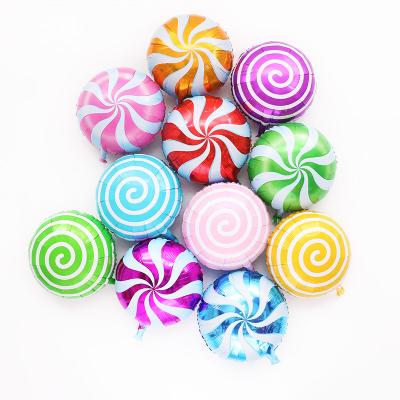 China Gift Toy Best Selling 18inch Lollipop Candy Design Foil Balloon With Fast Delivery for sale