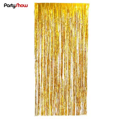 China Hot New Arrival Toy Partyshow Amazon Gift High Quality Gold Foil Curtain For Party Decoration for sale