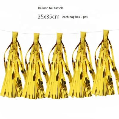 China Multifunctions for Party Decoration Foil Balloon Tassels Colorful Garland Paper Tassels for sale