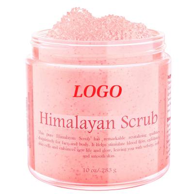 China Exfoliator BLIW Private Label Organic Himalayan Salt Body Scrub Exfoliating Body Scrub For Soft And Healthy Skin for sale