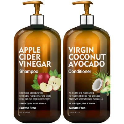 China Natural Color-Protection BLIW Apple Cider Vinegar Shampoo Virgin Coconut Avocado Conditioner Hair Growth Shampoo and Conditioner for sale