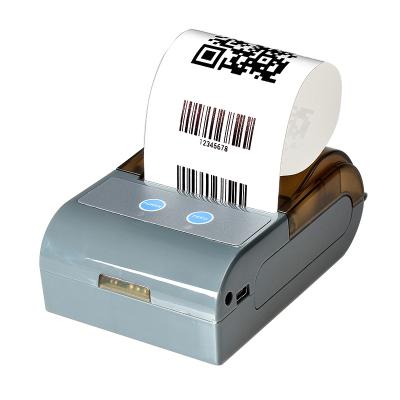 China 48mm Mini Mobile Phone BT Thermal Printer Taxi Receipt Portable Printer Handheld 58mm Print White USB for sale