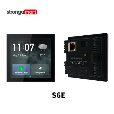 China Wifi 2022 Tuya 4/6 Inch Multifunctional Smart Home Touch Screen Control Panel ZigBee Passage Lamp Switch Central Controls for sale