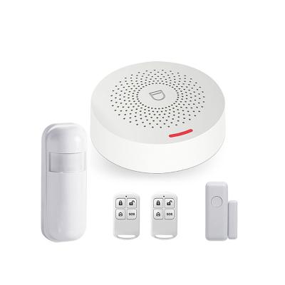 China Tuya Wi-Fi 433Mhz Siren Home Security Alarm System Door Sensor PIR Motion Sensor Smart Indoor Life Home Burglar SM-JT60 for sale