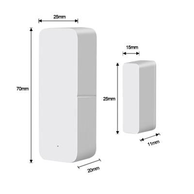 China Support Open And Closing Codes AAA Battery Door 433mhz Wireless Window Sensor Open And Close Detector Two Way Trigger For 433Mhz Home Alarm System for sale