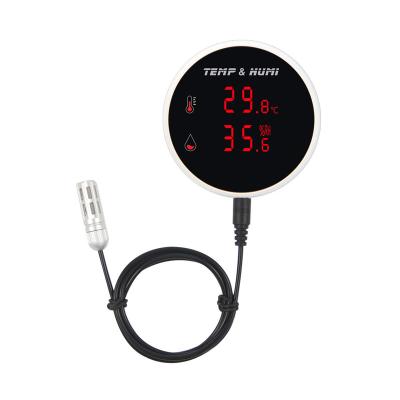 China New ! Tuya 3m Cable Wi-Fi Temperature Humidity Sensor Life Probe Temperature Alarm Monitor Detachable Digital Display SM-TH8 for sale