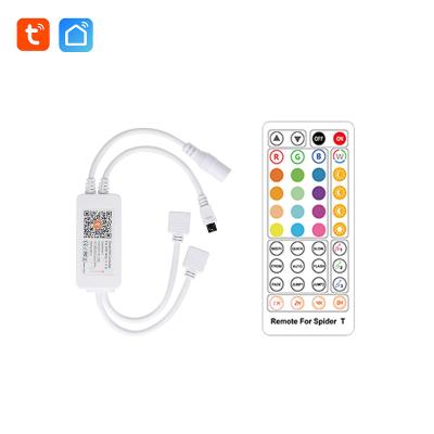 China Amazon Alexa DC5-24V 10m 20m Wi-Fi Tuya LED RGB Controller Light Dimmable Sync Music Residential Smart Life App for sale