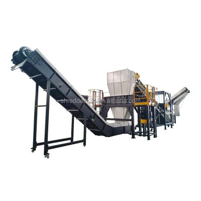 China Factory waste tire shredder/rubber crusher/old tire recycling machine for sale