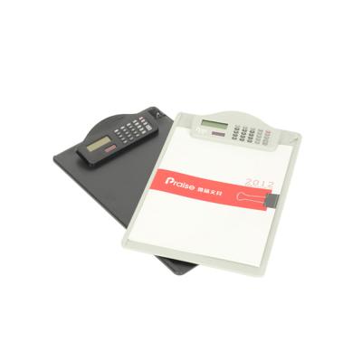 China Office Stationery Wholesales High Quality Plastic A4 Size Portable Calculator Clipboard With Calculator for sale