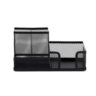 China Best Quality Eco-friendly Metal Mesh Multifunctional Desk Set With Pen Holder Desk Accessories for sale