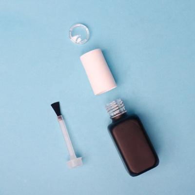 China Customizable 6ml Nail Polish Bottle Luxury Colorful with Brush for sale