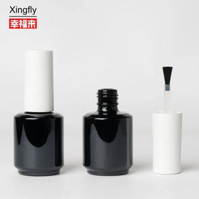 China Screw Cap 8ml Nail Polish Bottle Empty Gel Polish Bottles Precise Brush for sale