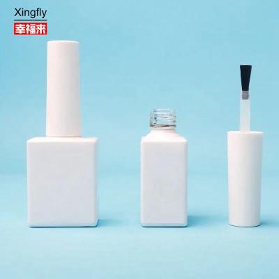 China Customizable Empty Glass Gel Bottle Mini  white For Beauty Industry for sale