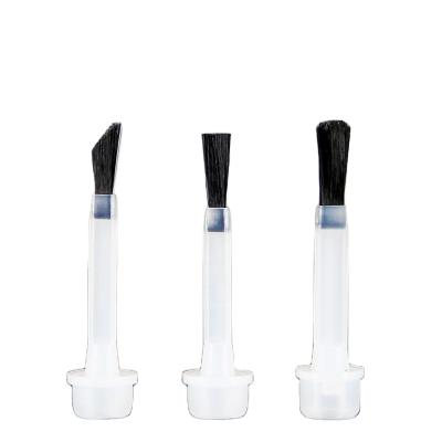 China Black And White Nail Polish Brush Arc Shaped Nylon Material for sale