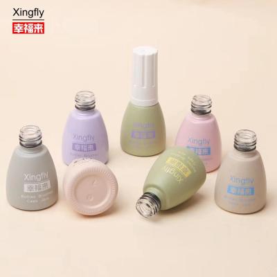 China Clear 12ml Luxury Empty Gel Glass Nail Polish Bottle Custom Logo Square Nail Polish Bottle for sale