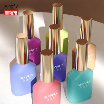 China 15ml Nail Polish Bottle Empty Glass Nail Gel Polish Bottle With Cap And Brush for sale