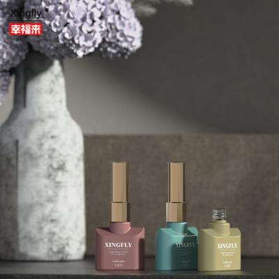 China 12ml Nail Polish Bottle Empty Polish Nail Uv Gel Polish Glass Bottle With Cap Brush for sale