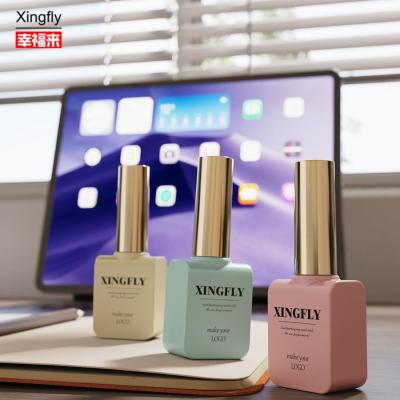 China 12ml Nail Polish Bottle UV Gel Polish Glass Bottle For Wide Brush Unique Design for sale