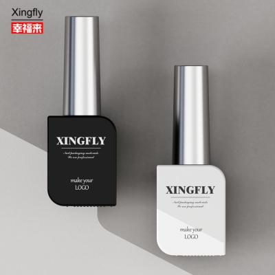 China 10ml  Square Empty Cosmetic Containers Gel Nail Polish Bottle for sale