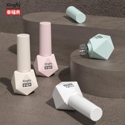 China 8ml Nail Polish Bottle Gel Polish Rubber Base Coat Reinforcement Glass Bottle for sale