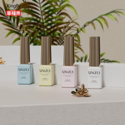 China 5ml Nail Polish Bottle Empty Square Gel Polish Glass Bottles With Cap Brush for sale