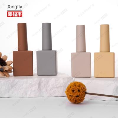 China 12ml Nail Polish Bottle Empty Cosmetic Packaging Glass Gel Nail Polish Bottle for sale